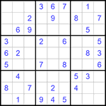 Судоку 9х9 #1059 легкий