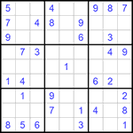 Судоку 9х9 #1063 легкий