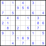 Судоку 9х9 #1064 легкий