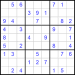 Судоку 9х9 #1068 легкий