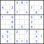 Судоку 9х9 #1069 легкий