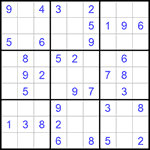 Судоку 9х9 #1071 легкий