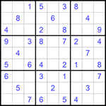 Судоку 9х9 #1074 легкий