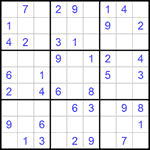 Судоку 9х9 #1075 легкий