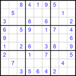 Судоку 9х9 #1076 легкий