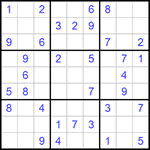 Судоку 9х9 #1077 легкий