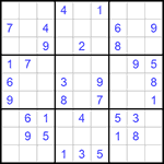 Судоку 9х9 #1078 легкий