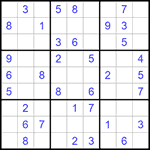 Судоку 9х9 #1081 легкий