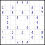 Судоку 9х9 #1082 легкий