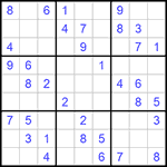 Судоку 9х9 #1084 легкий