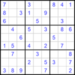 Судоку 9х9 #1086 легкий