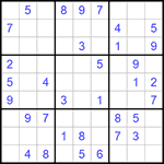 Судоку 9х9 #1088 легкий