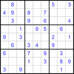 Судоку 9х9 #1091 легкий