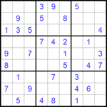 Судоку 9х9 #1094 легкий