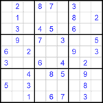 Судоку 9х9 #1097 легкий
