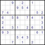 Судоку 9х9 #1098 легкий