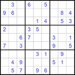 Судоку 9х9 #1102 легкий