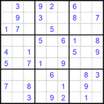 Судоку 9х9 #1105 легкий