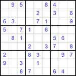 Судоку 9х9 #1107 легкий