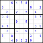 Судоку 9х9 #1108 легкий