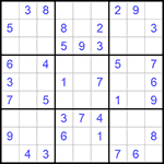 Судоку 9х9 #1113 легкий