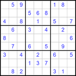 Судоку 9х9 #1127 легкий