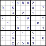 Судоку 9х9 #1134 легкий