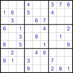 Судоку 9х9 #1135 легкий