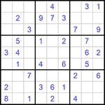 Судоку 9х9 #1136 легкий