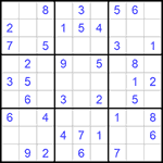 Судоку 9х9 #1139 легкий