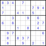 Судоку 9х9 #1142 легкий