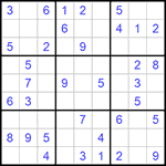 Судоку 9х9 #1143 легкий
