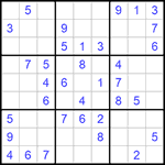 Судоку 9х9 #1146 легкий