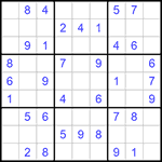 Судоку 9х9 #1148 легкий