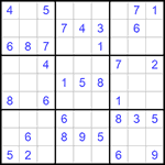 Судоку 9х9 #1149 легкий