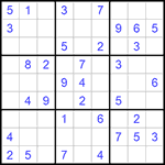 Судоку 9х9 #1155 легкий