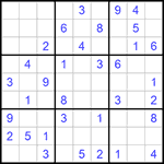 Судоку 9х9 #1156 легкий