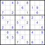 Судоку 9х9 #1159 легкий