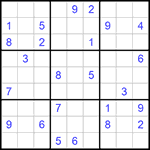 Судоку 9х9 #1012 средний