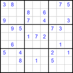 Судоку 9х9 #1017 средний