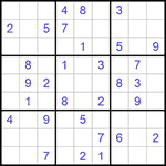 Судоку 9х9 #1018 средний