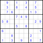 Судоку 9х9 #1021 средний