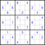 Судоку 9х9 #1023 средний