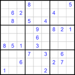 Судоку 9х9 #1024 средний