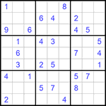 Судоку 9х9 #1025 средний