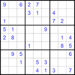 Судоку 9х9 #1026 средний