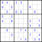 Судоку 9х9 #1030 средний