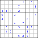 Судоку 9х9 #1031 средний