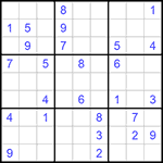 Судоку 9х9 #1032 средний