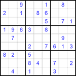 Судоку 9х9 #1034 средний